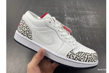 Low  1 Phat 338145-162 Grey Cement Jordan 0801